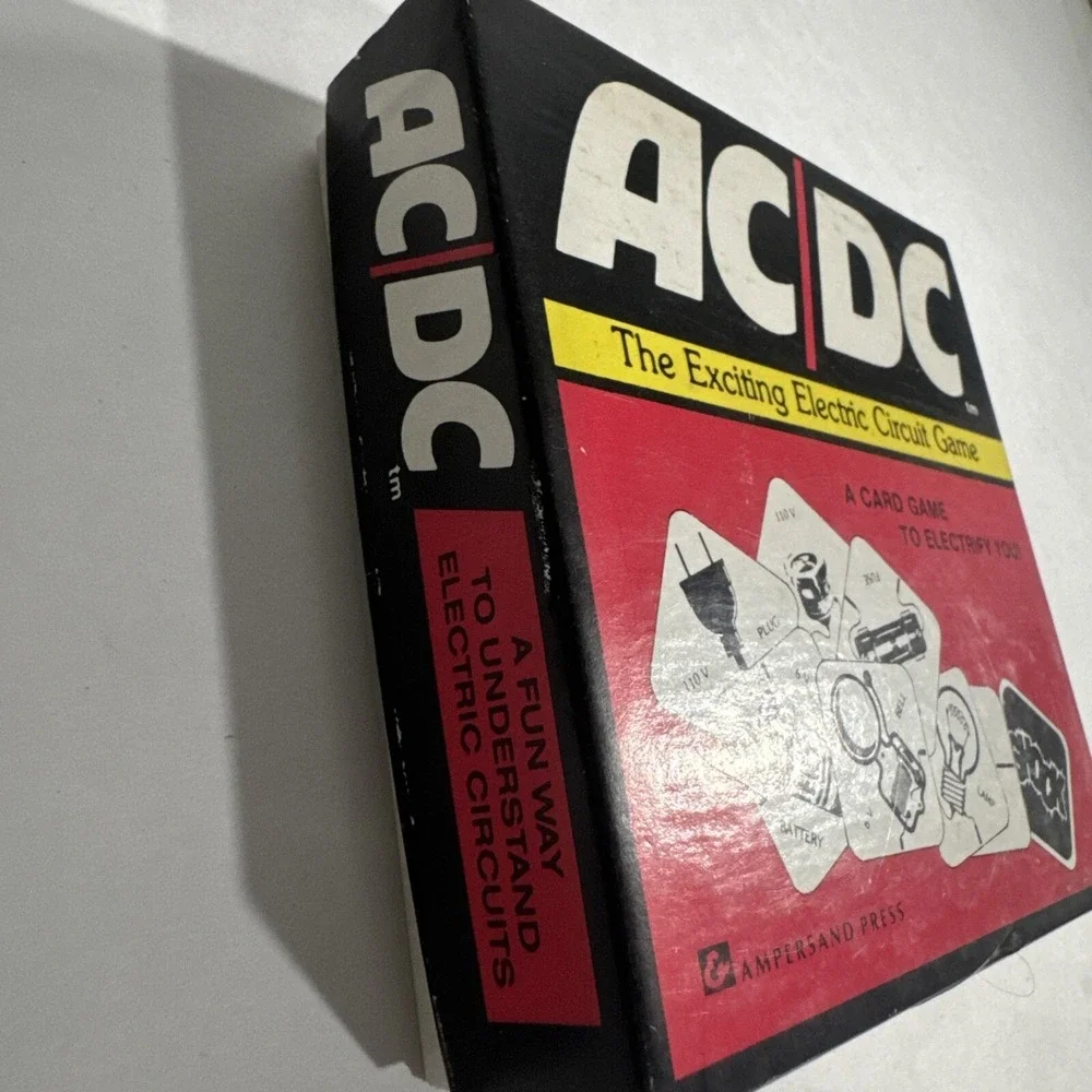 1970s Complete AC/DC The Exciting Electric Circuit Card Game